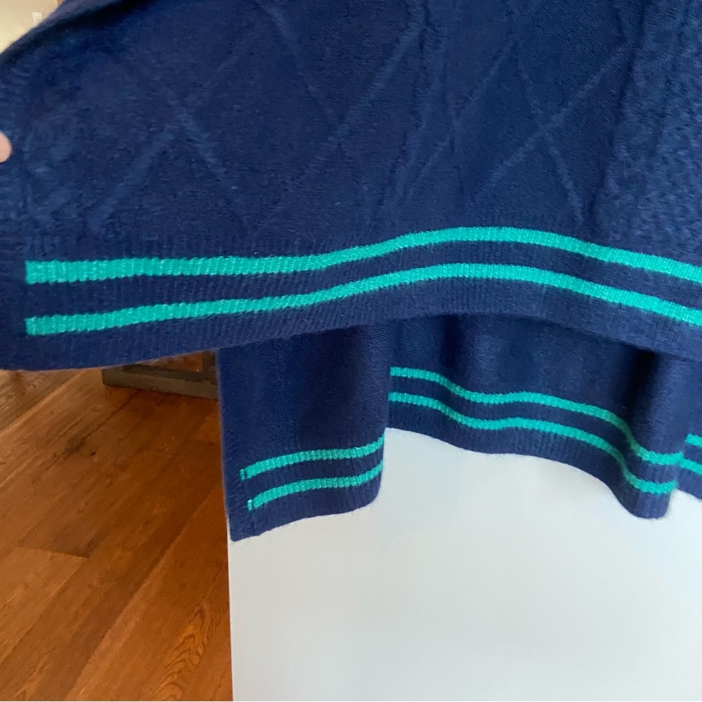 NWT Free People Harbor‎ Stripe Cable Knit Poncho - Picture 5 of 10